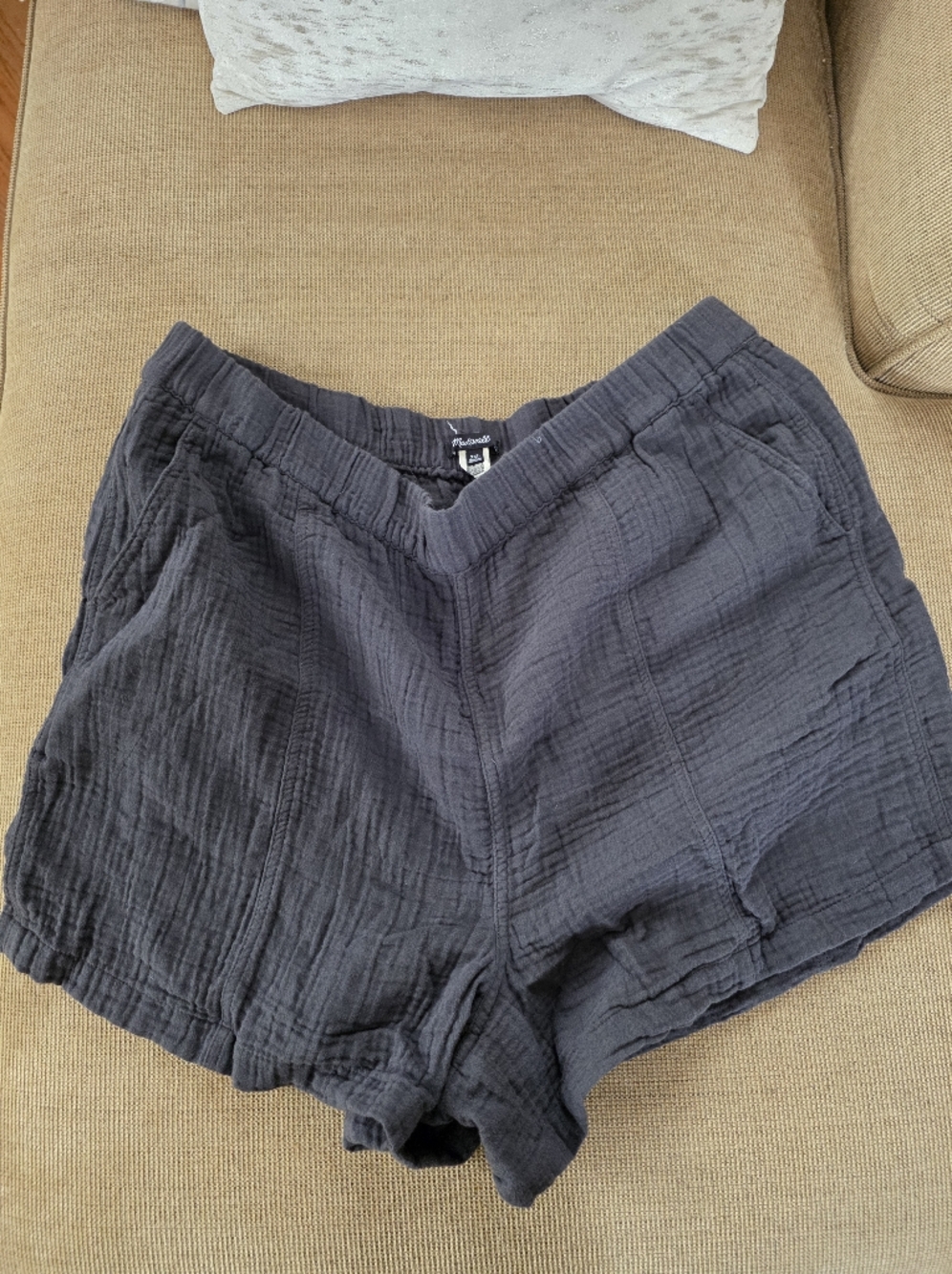 NWOT Madewell Charcoal Gauze High-Waist Shorts Plus Size XXL